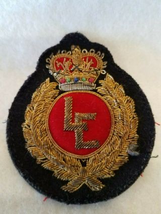 Bullion British Military Lc Or Le Squadron Patch/ Blazer Badge/ Crest Patch