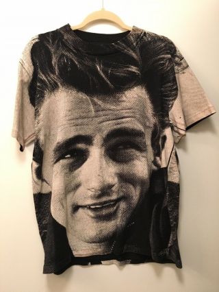 Vintage 1993 James Dean All Over Print Short Sleeve T - Shirt Men 