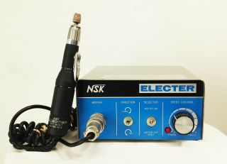 Vtg Nsk Electer Ncl - 35sh - Kt W/ Nk - 804 Hand Piece Dental Drill Japan