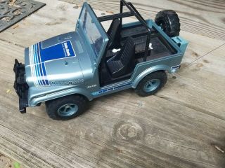 Vintage rare Radio Shack / Tandy RC Jeep Renegade Blue W/ 60 - 3089 5