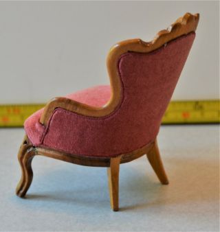 Artisan Leonetta Chair Dollhouse Signed Vintage Dollhouse Miniatures 1:12 Rare 2