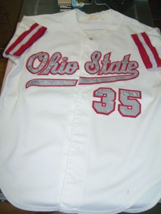 Old Vintage Wilson Official Game Worn Ohio State Buckeyes Baseball Jersey