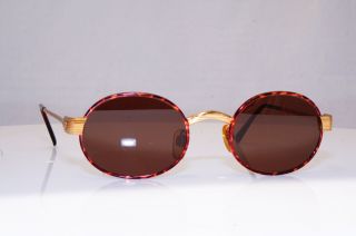 EMPORIO ARMANI Mens Vintage 1990 Designer Sunglasses Gold Oval EA 1801 801 16907 2