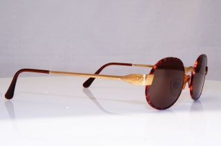 EMPORIO ARMANI Mens Vintage 1990 Designer Sunglasses Gold Oval EA 1801 801 16907 3