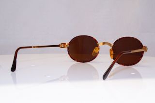 EMPORIO ARMANI Mens Vintage 1990 Designer Sunglasses Gold Oval EA 1801 801 16907 5