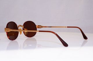EMPORIO ARMANI Mens Vintage 1990 Designer Sunglasses Gold Oval EA 1801 801 16907 7