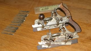 2 Vintage Stanley No.  45 Combination Plane With Cutters