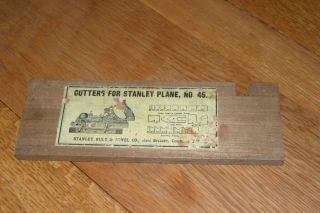 2 Vintage Stanley No.  45 Combination Plane with cutters 6