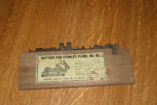 2 Vintage Stanley No.  45 Combination Plane with cutters 8