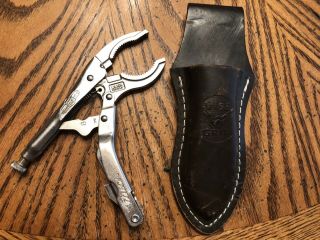 Vintage Vise Grip Schrade Toolbox Multi Tool W Leather Sheath Rare Dewitt Ne Usa