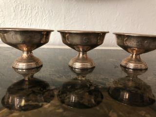 Vintage Sterling Silver Compote Candy Nut Dessert Dish Bowls Mono G Set Of 3