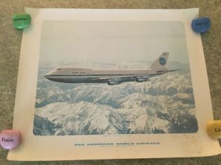 Vintage Pan American Airways 747 Press Kit.  Rare 7