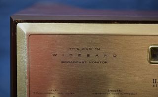 Vintage H.  H.  Scott Type 310D - FM Wideband Broadcast Monitor With Wood Case 2