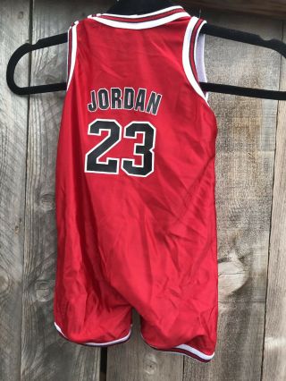 Michael Jordan Toddler Champion Jersey Romper Chicago Bulls 12Month Kids Vintage 3