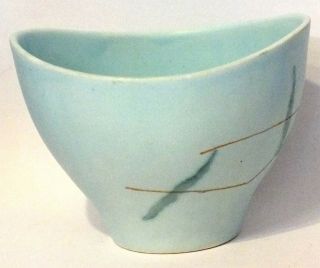 Vintage Russel Wright Grass Pattern Ceramic Open Sauce Boat By Knowles Esquire