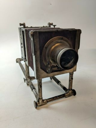 Vintage Mcintosh Stereopticon Magic Lantern Projector With Brass Lens