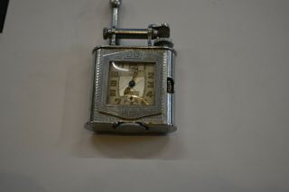 Vintage Triangle Lift Arm Lighter/ Watch Pre - 1928 Embsa Swiss Movement,  Runs