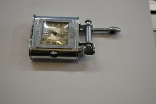 Vintage Triangle Lift Arm Lighter/ Watch pre - 1928 Embsa SWISS movement,  RUNS 2