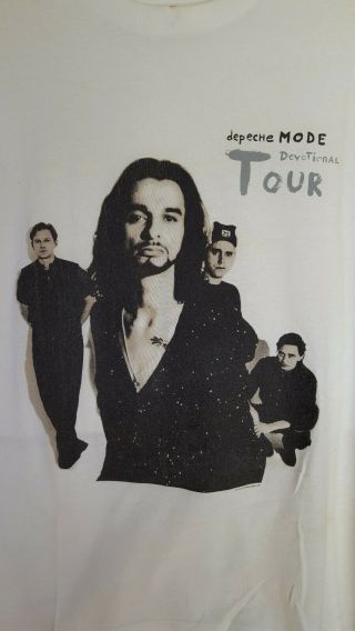 1993 Depeche Mode Devotional Tour Tshirt Vintage XL 2