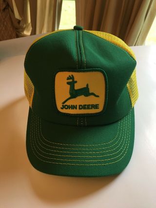 Vintage John Deere Mesh Snapback Trucker Hat Cap Patch K - Products - Usa