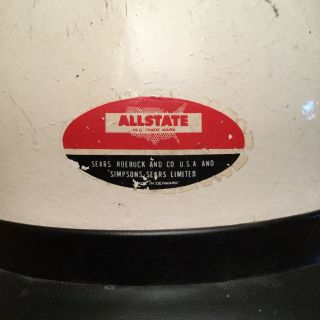 Vintage ALLSTATE Sears Roebuck And Co Scooter Motorcycle Helmet Safety Gear 2