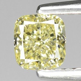 0.  51 Cts Rare Untreated Natural Fancy Yellow Color Loose Diamond Vs1