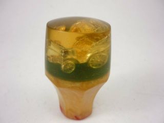 Vintage Lucite Acrylic Car Gear Shifter Knob Chariot 1970 