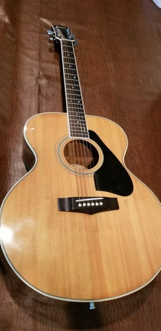 Vintage Yamaha Cj - 818 Jumbo Acoustic Guitar Circa 1980