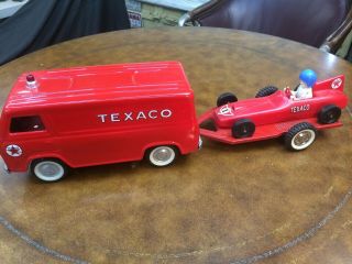 Vintage Nylint Ford Econonline Custom Texaco Van Race Set Processed Plastics Car