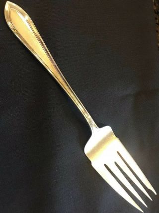Dominick & Haff Antique Sterling Silver Priscilla Serving Fork No Mono 9 1/4 "