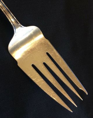DOMINICK & HAFF Antique Sterling Silver PRISCILLA Serving Fork No Mono 9 1/4 