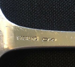 DOMINICK & HAFF Antique Sterling Silver PRISCILLA Serving Fork No Mono 9 1/4 