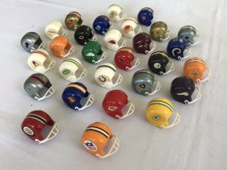Vintage Nfl Afl Football Mini Gumball Helmets Oilers Bears Rams Cb Browns Bills