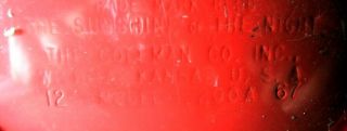 RARE BARN FIND VINTAGE RED COLEMAN 200A 12/67 LANTERN W/ORIGINAL BOX PYREX GLOBE 8