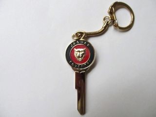 Vintage Jaguar Coventry Crested Car Key Blank Key Ring 18 Kt.  Gold Nos