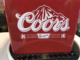 Coors Banquet Beer Vintage Cooler - Rare Red Colorclassic Ice Chest Coca Cola