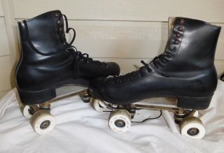 Vintage Chicago Custom Roller Skates All American Dream Wheels & Case.  Size 7