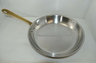 All Clad Cop R Chef Copper 10 " Saute Frying Pan Skillet Vintage Usa Cookware
