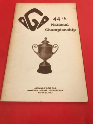 Vintage Golf Memorabilia / 44th Championship Aronimink Golf Club / July 1962