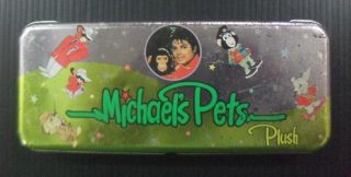 King Of Pop Michael Jackson’s Pets Vintage 1987 Japan Kid Pencil Box Mega Rare