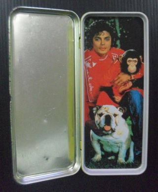 KING OF POP Michael Jackson’s Pets Vintage 1987 JAPAN KID Pencil Box MEGA RARE 7