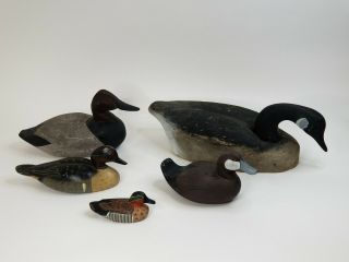 Hand Carved Painted Wood Hunting Decoy Wooden Duck,  Bird,  Goose,  Sculptures