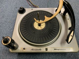 Vintage Magnavox Micromatic Stereo Record Changer