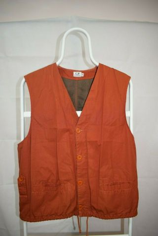 Rare Cp Company Vintage Orange Vest Jacket Size 48 M Massimo Italy