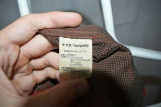 RARE CP Company Vintage Orange Vest Jacket Size 48 M Massimo Italy 5
