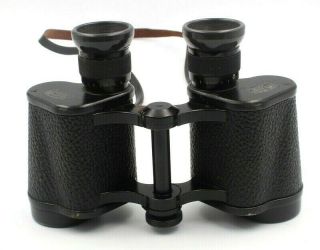 VINTAGE CARL ZEISS JENA 6 X 30 BINOCULARS WITH LEATHER STRAP AND CASE NR 6172 4