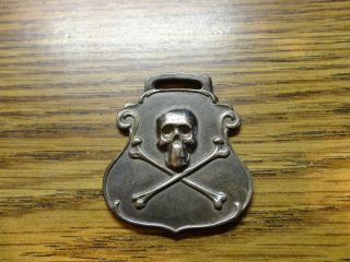 Vtg Sharp & Smith Surgical Doctor " S Skull Watch Fob