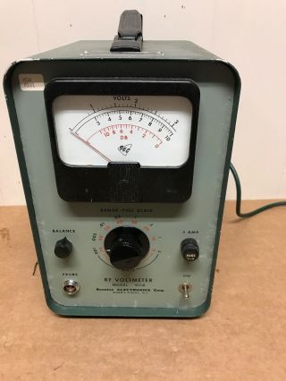 Vintage Boonton Electronics Model 91ca Rf Voltmeter 117v 60 Cycles