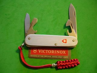 Ntsa Vintage Swiss Army Victorinox Pocket Knife 84mm Ribbed Alox Cadet Ii
