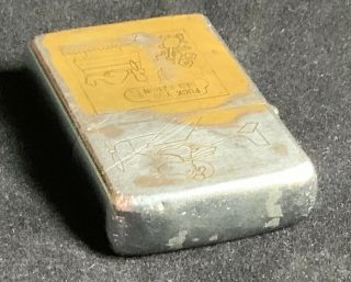 Vintage Vietnam Zippo Lighter With F You Red Baron Snoopy And Huey Helecopter 7